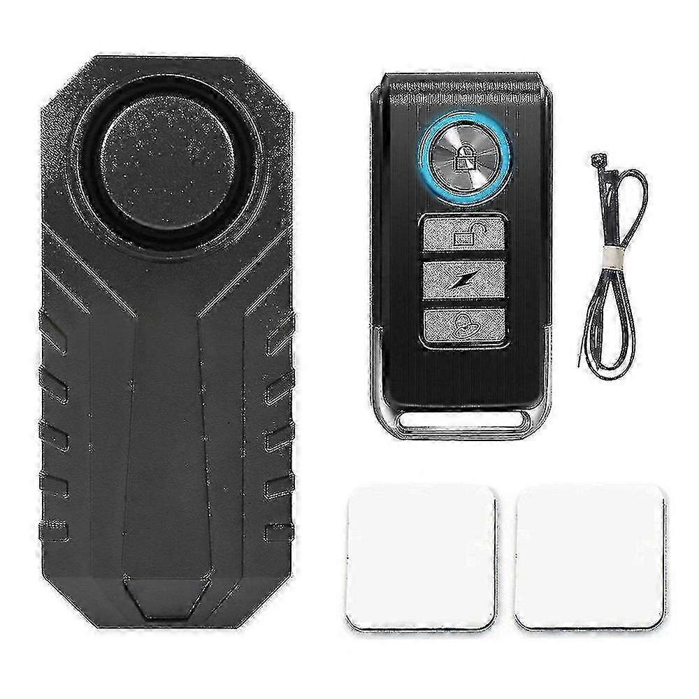 2025 HJyang 113db Wireless Anti-theft Vibration Motorcycle Bicycle Waterproof Security Bike Alarm With Remote FOB