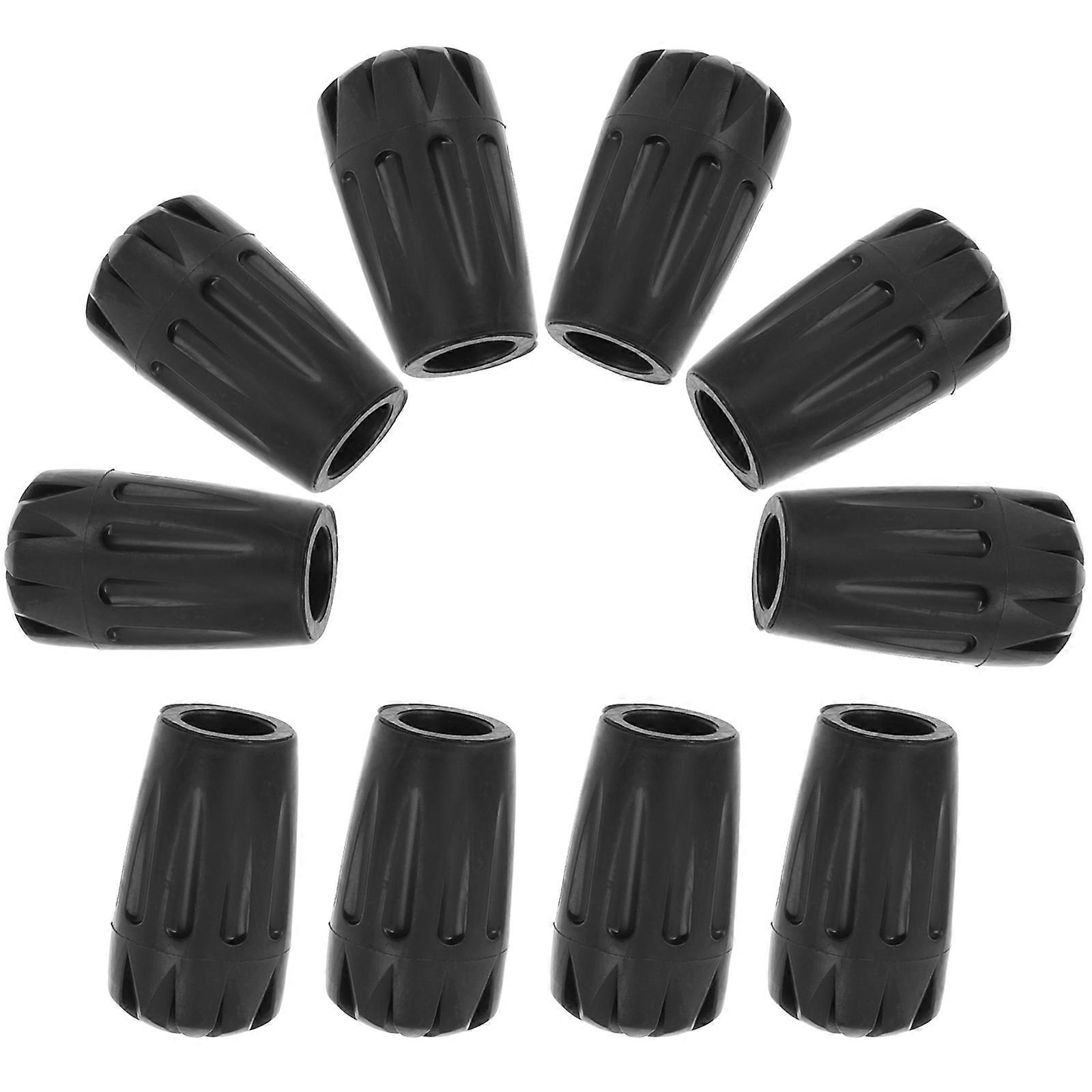 Hiking Pole Tips Replacement 20Pcs Protective PVC Walking Stick Foot Covers