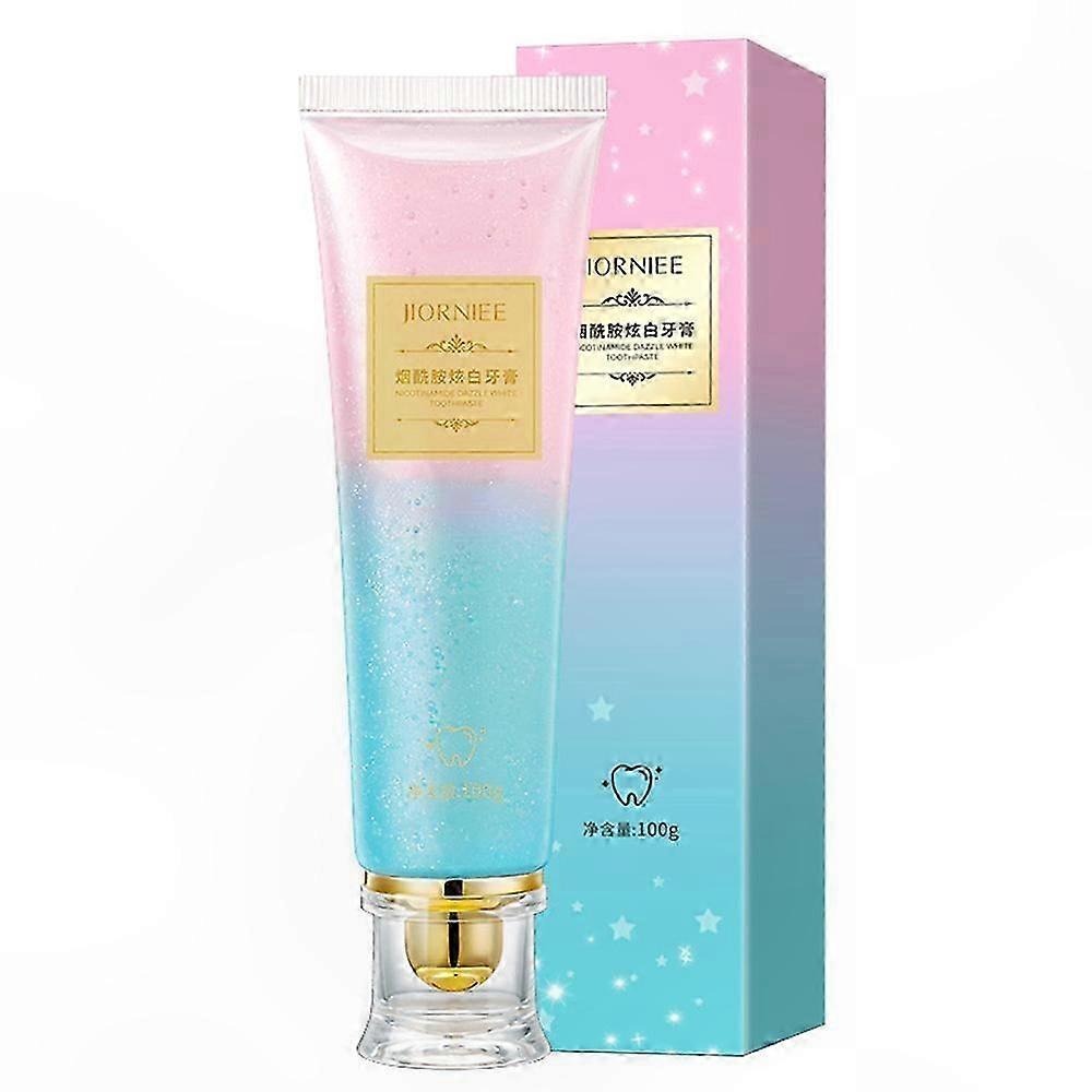 Whitening Toothpaste with Niacinamide, Natural Formula for Brighter Teeth