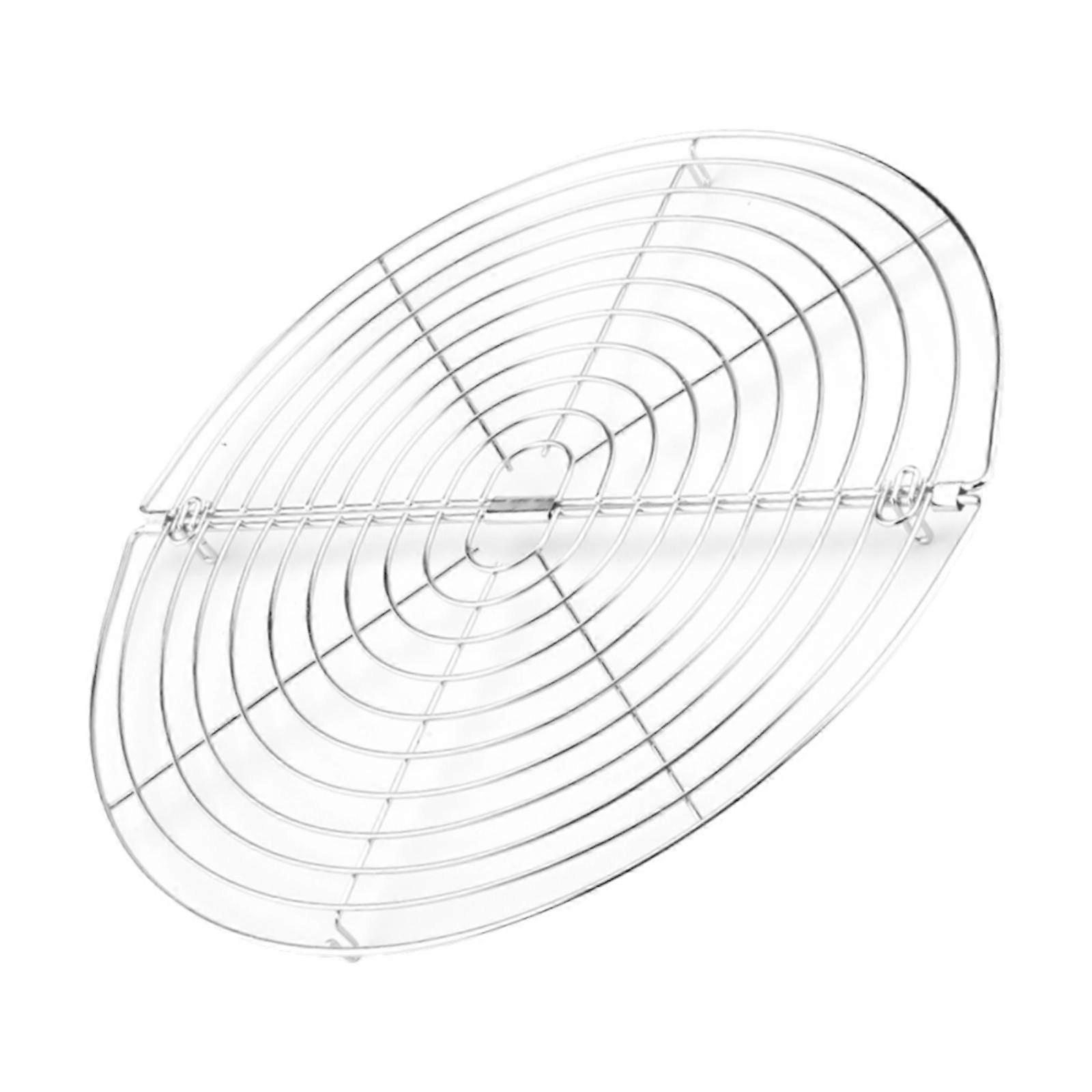 Baking Cooling Rack Round Foldable Stand Toast Rack for Cakes Biscuits Bread