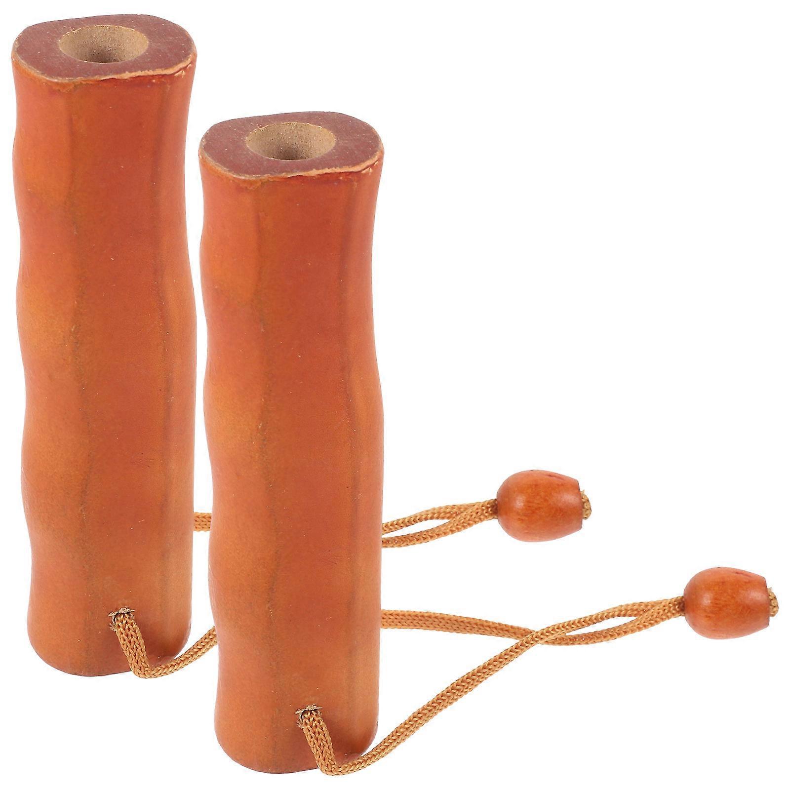 Light Brown Plastic Umbrella Handle Replacement Grip Handle for Replace Use 4Pcs