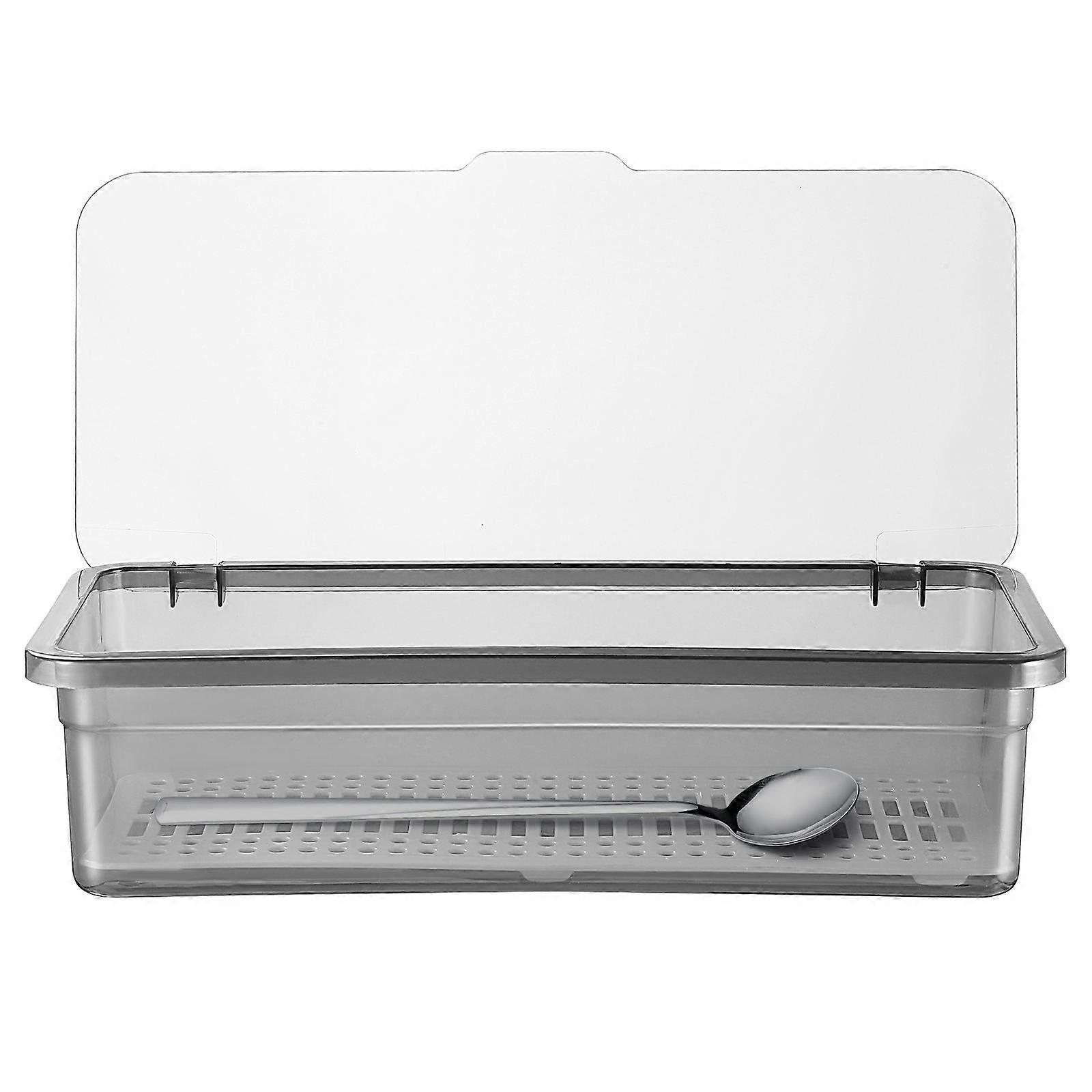 Flatware Storage Case Draining Tableware Organizer Kitchen Use