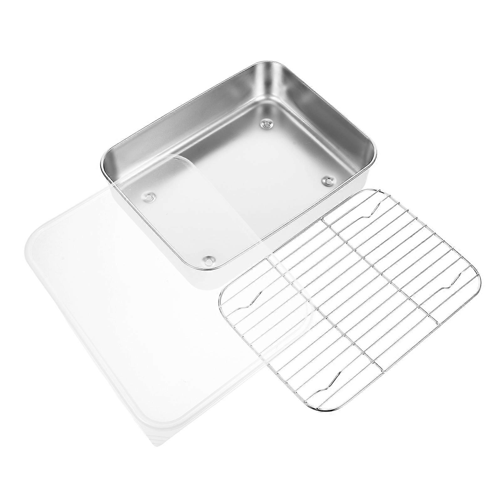 Kitchen Organizer Bin Dumpling Freezer Box for Storage 4Sets Silver