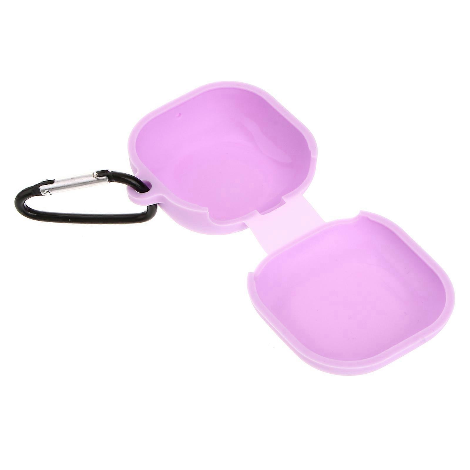 Silicone Earbuds Case Protector For Travel And Business Use Purple Moisture Resistant 1Pc