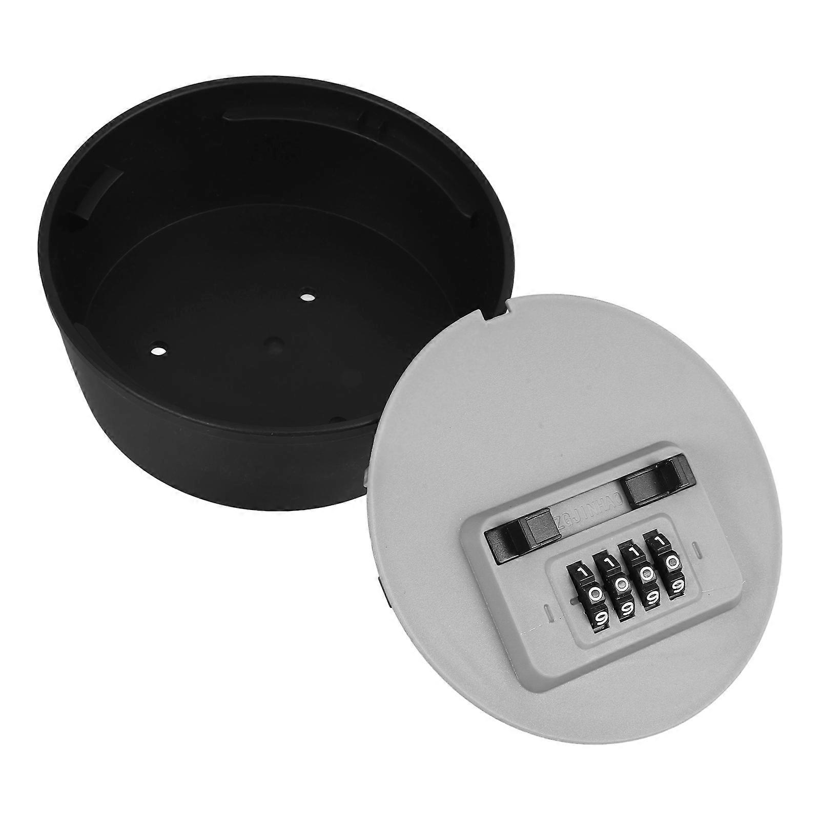 Key Lock Box Apartment Combination Lock Resettable Outdoor Use Rectangular Shape High Hardness 1Pcs