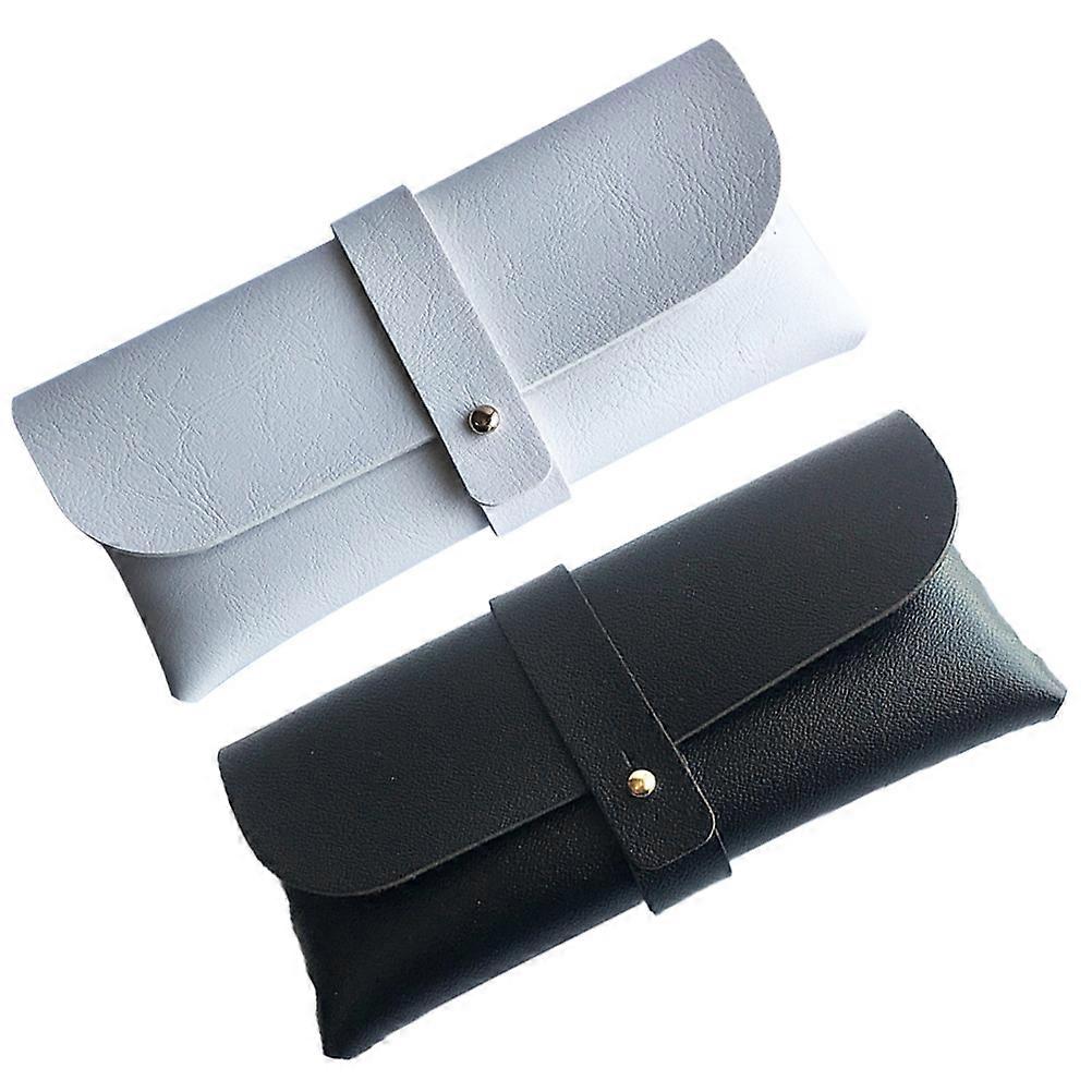Glasses Holder PU Eyeglasses Case for 2Pcs Durable Storage