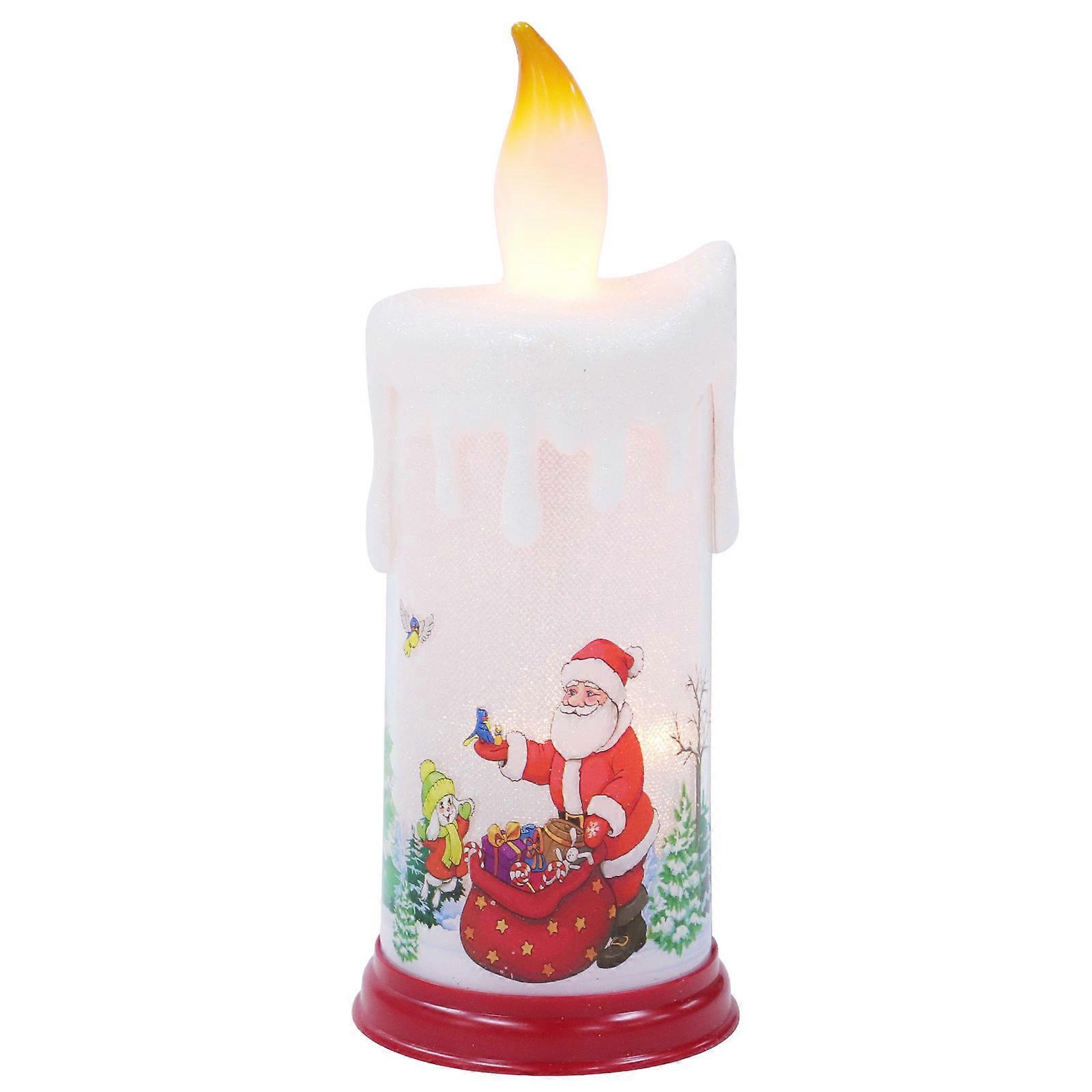 Simulated Fire Christmas Candle Lamp for Decorative Use 3Pcs Pack