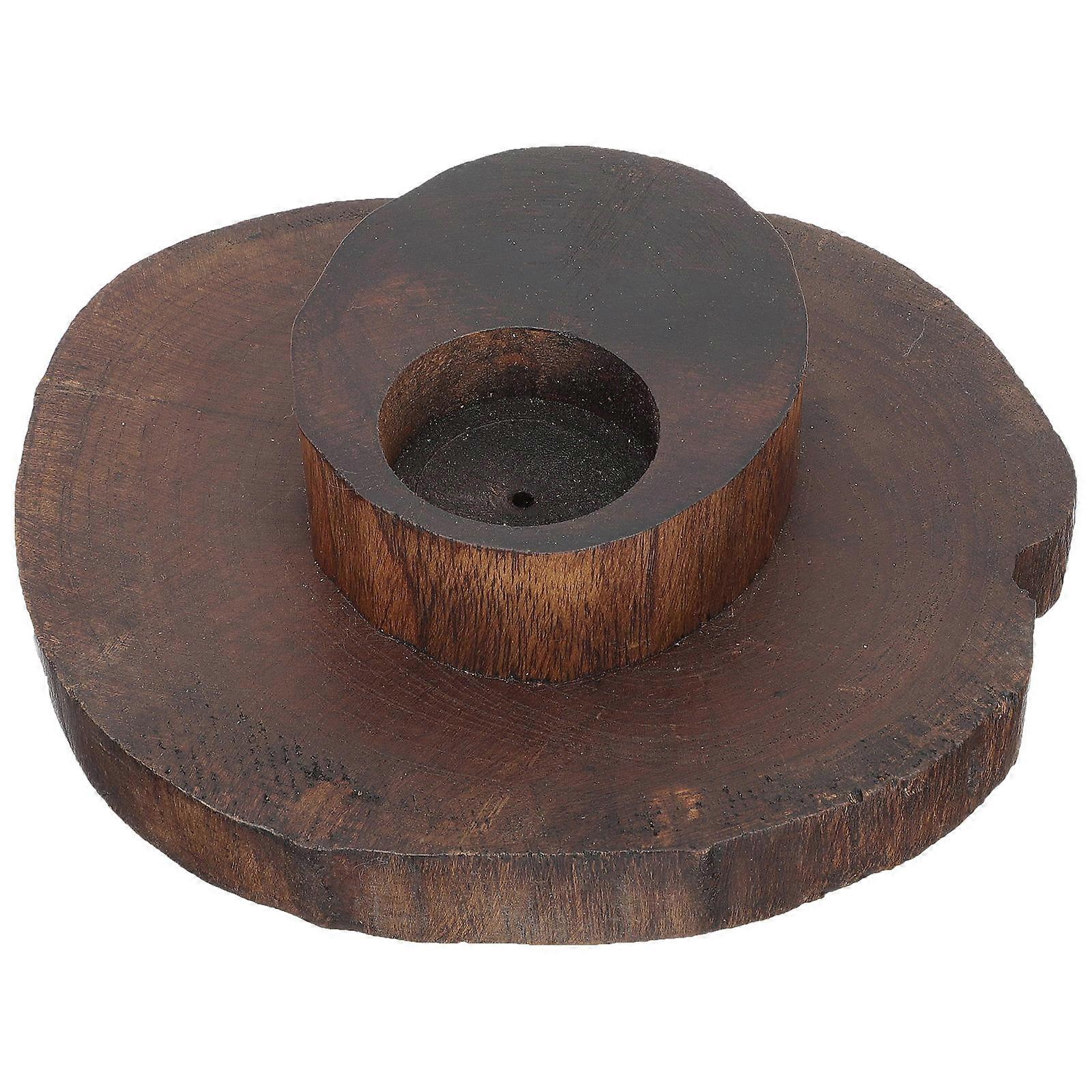 Wooden Candle Holder Creative Candlestick for Candle Use 2Pcs