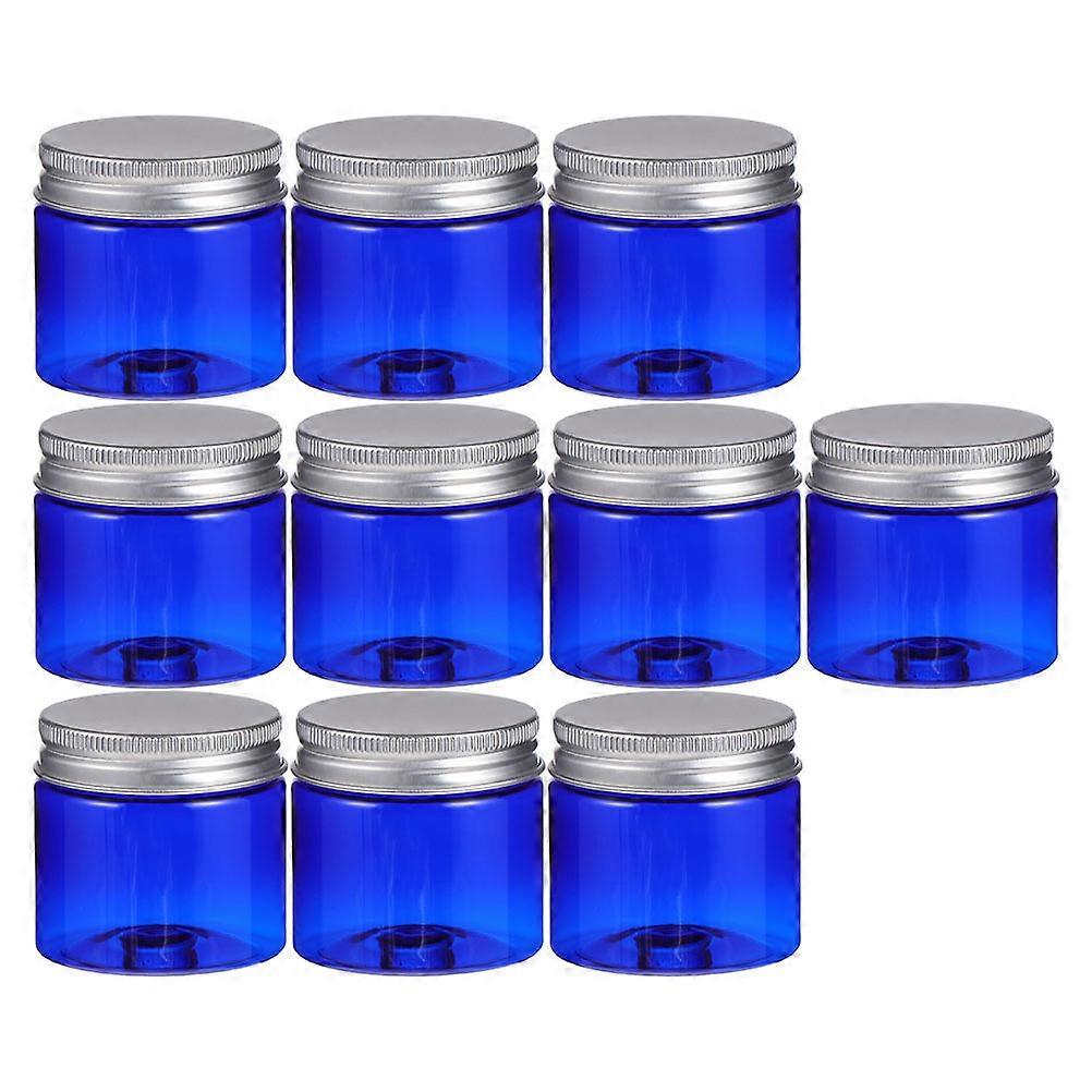 Plastic Creams Containers for Storage 20Pcs Blue Empty Cosmetic Jars