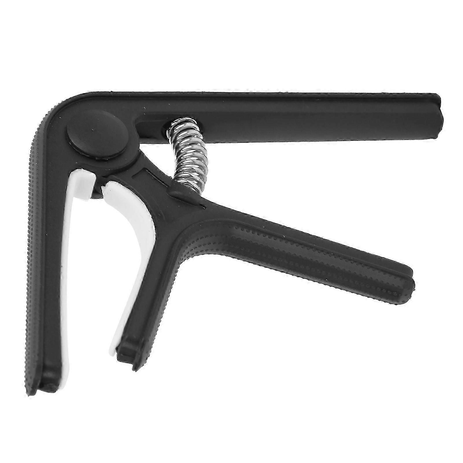 Portable Spring-Loaded Guitar Capo in Black for Easy Tuning on Stringed Instruments