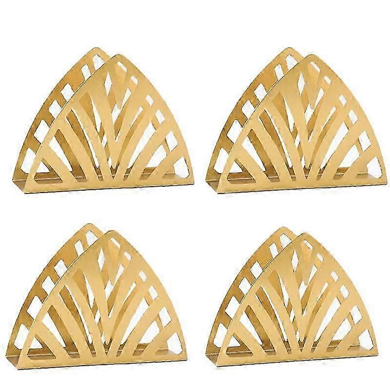 Porte-serviettes creux, distributeur de serviettes triangulaire en acier inoxydable, porte-serviettes de table à manger d'art moderne, porte-serviettes vertical, pour