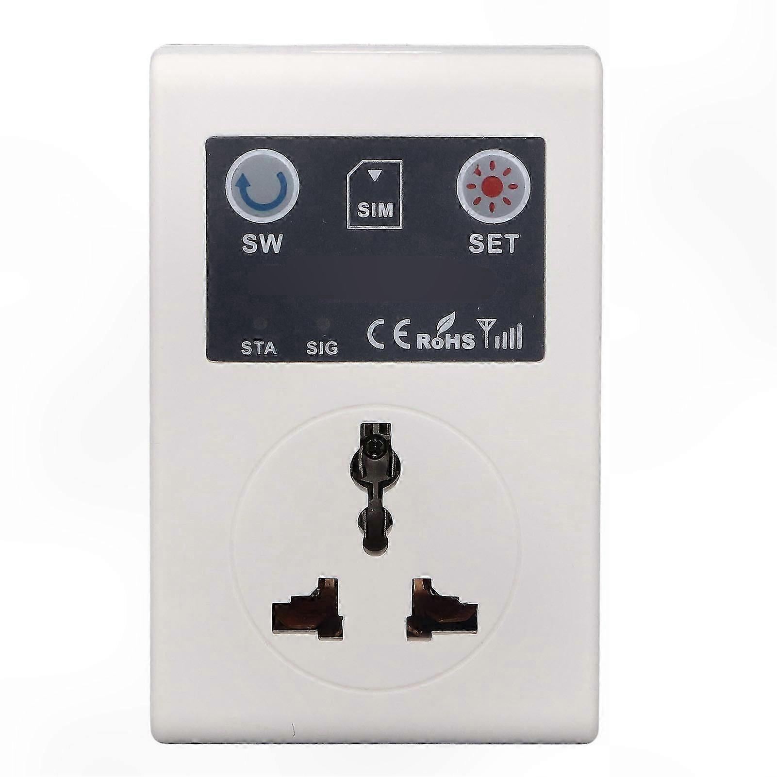 10A Smart Outlet Plug Wireless Remote Control GSM Phone Power Socket for Household