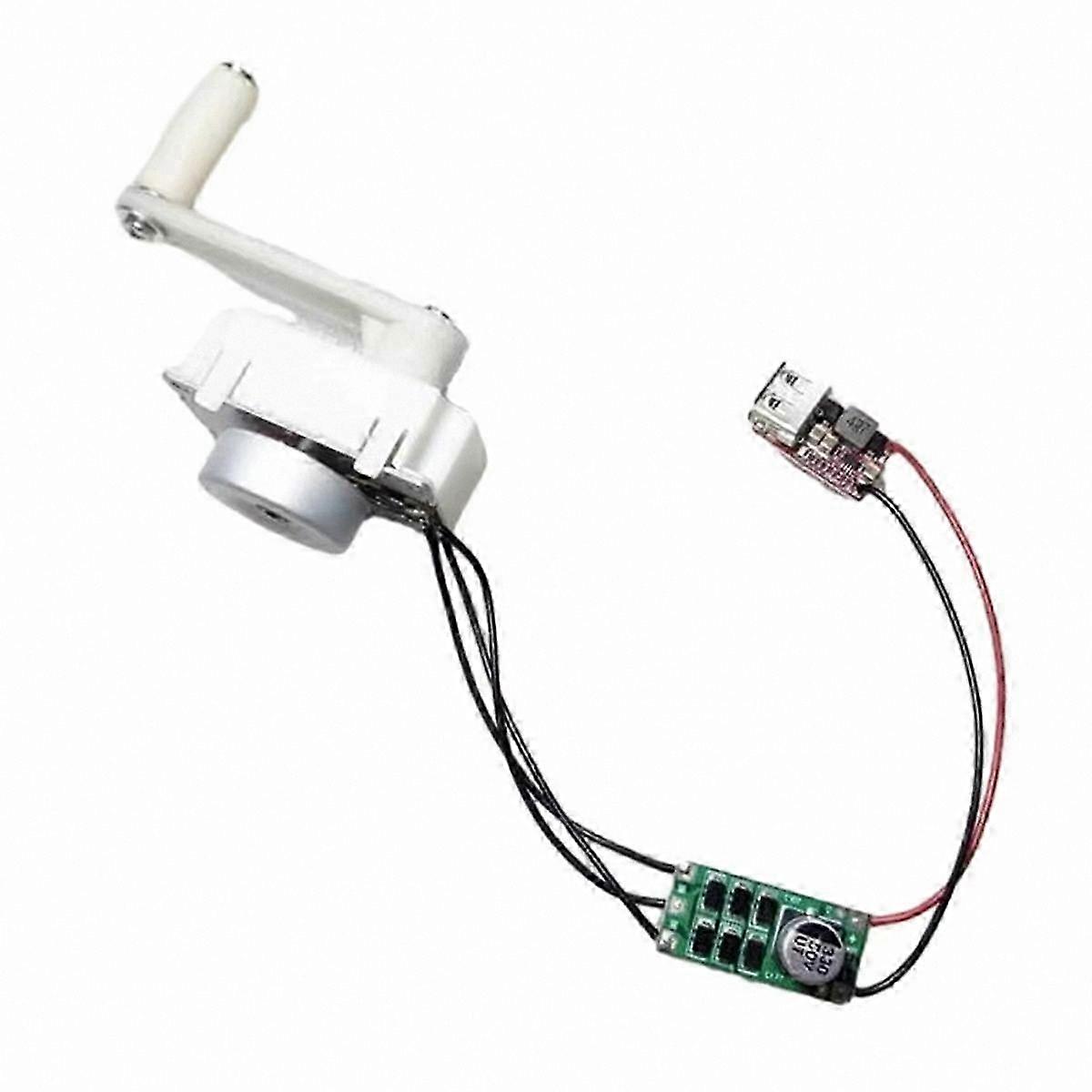 Manual USB Power Generator Kit for Emergency Charging 5V 5W Survival Gear with Hand Crank System
