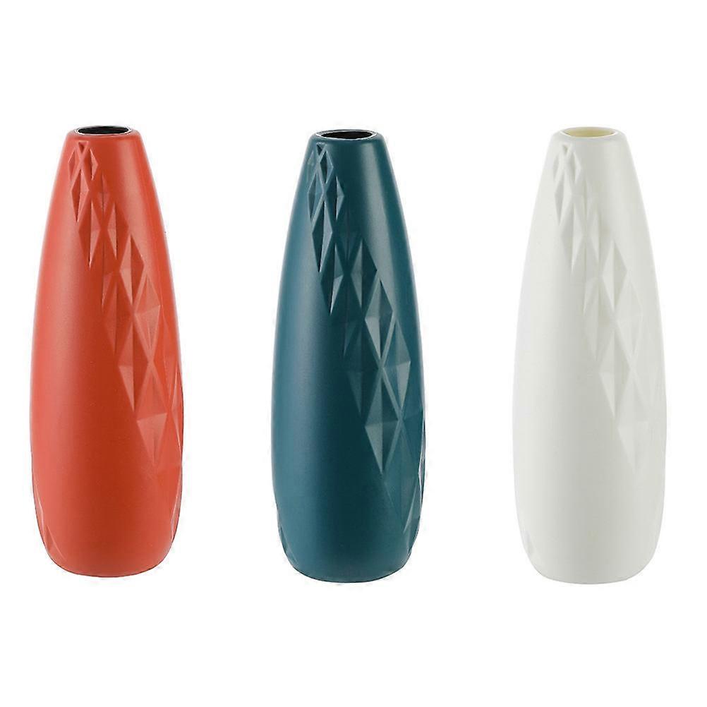 Desktop Decorative Vase for Storage 9Pcs Plastic Vase Ornament