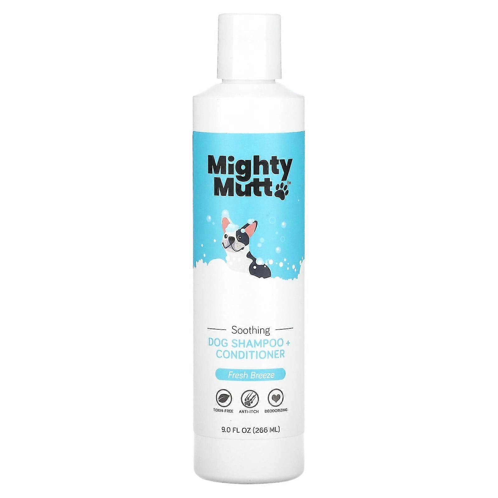 Shampoo + Conditioner, For Dogs, Fresh Breeze, 9 fl oz (266 ml)