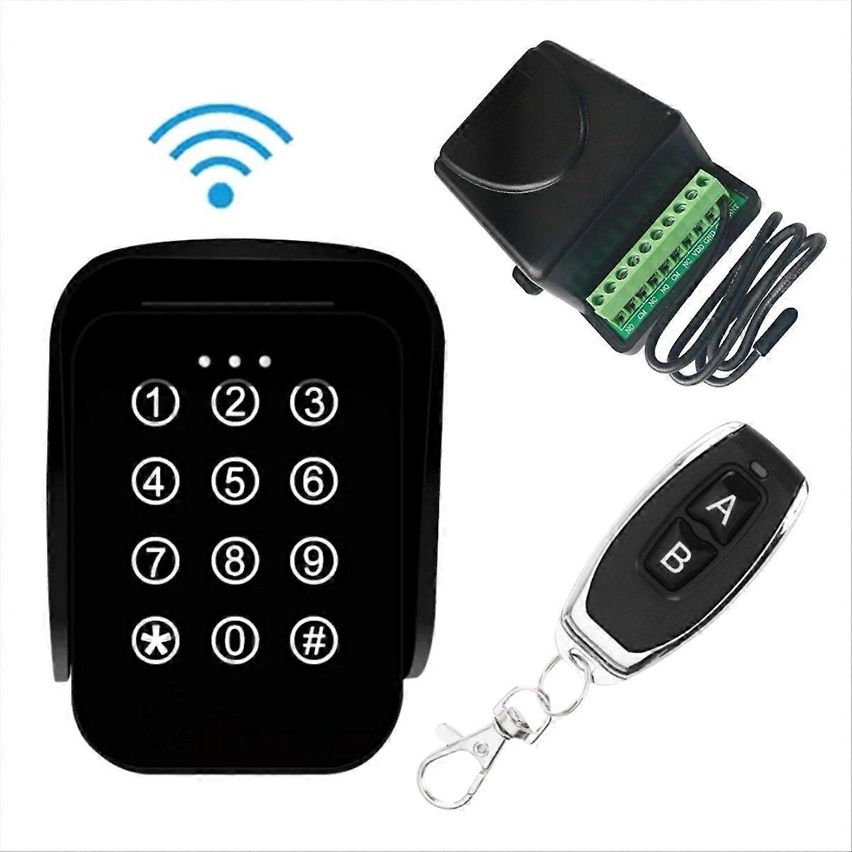 Wireless Keypad Gate Opener Keypad with 2 Channel Receiver