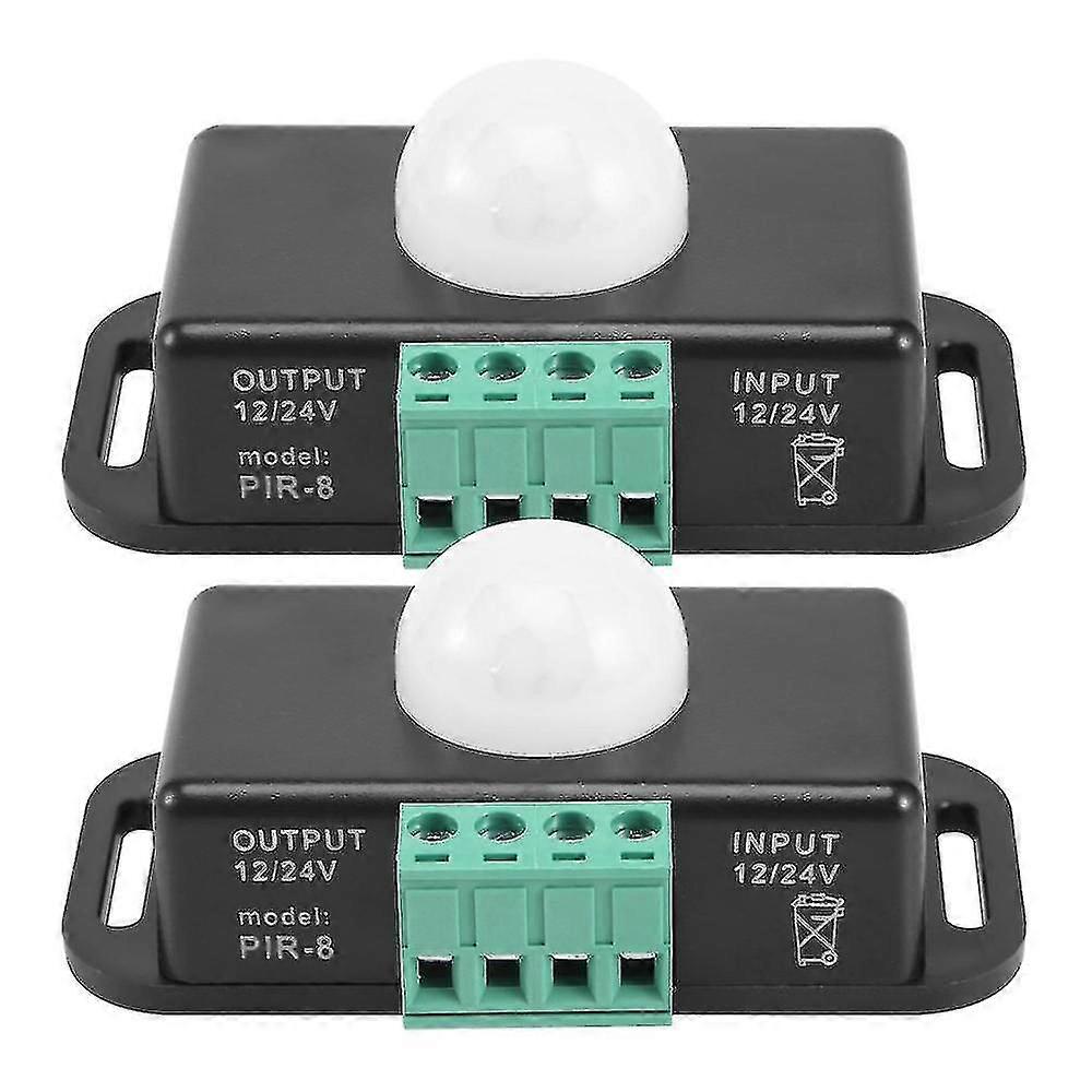 Motion Sensor Switch, 12v 24v Pir Sensor Led For Flexible Led Strips Light, 2 Pack