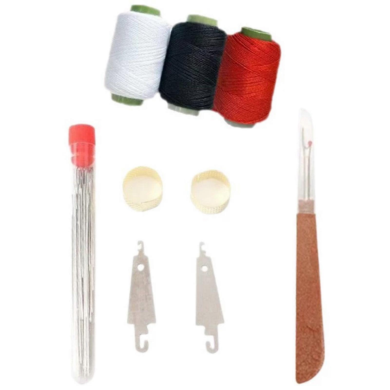 Large Eye Hand Sewing Needle Set with Thread Spools and Sewing Tools for DIY