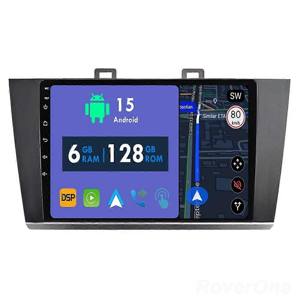 Car Radio 6G+128G CarPlay GPS Navigation Head Unit for Subaru Outback 5 2014 - 2018 Legacy 6 2014 - 2017 Android Auto Bluetooth Stereo Touch Screen