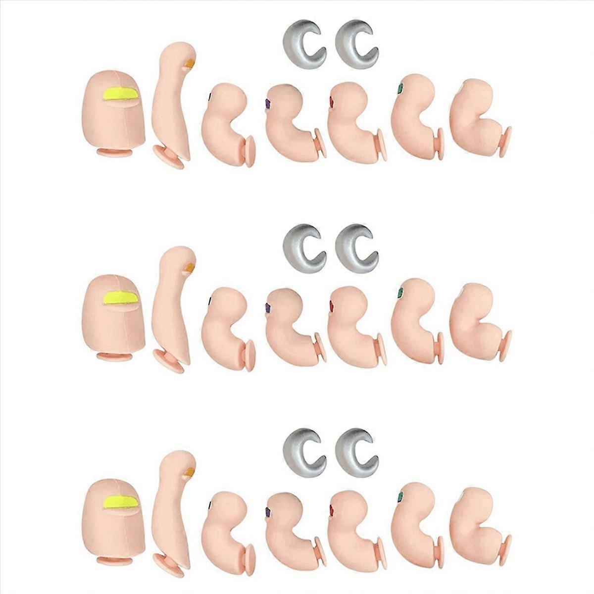 3D Toe Charms for Clogs Bubble Slides Sandals, 7Pcs Funny Decor