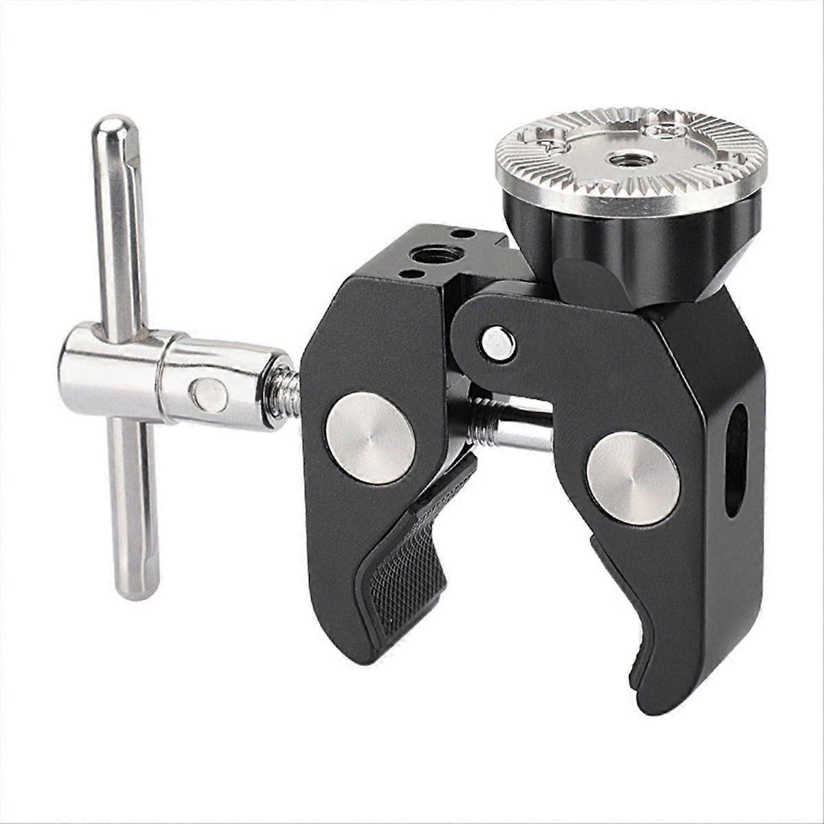 Multi-Purpose Super Crab Clamp with M6 Female Thread & 3/8In-16 Threaded Holes for Photography Trip