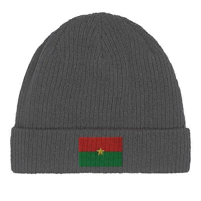 Burkina Faso Flag Cap in Gray
