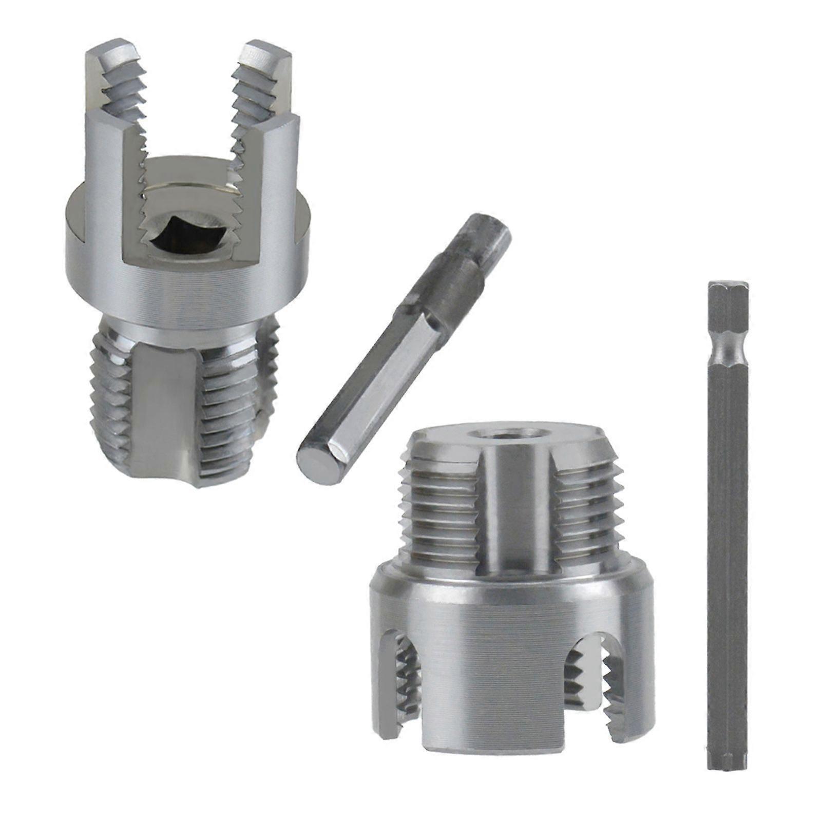 Integrated Internal External Pipe Threading Tool Universal Pipe Thread Cutting Tool Electric Drill Compatible PVC Pipe Threader Kit