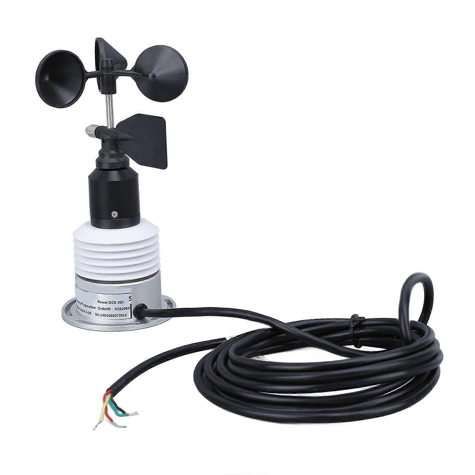 5 in 1 Weather Sensor with Cable Mini Temperature Humidity Wind Speed Direction Air Pressure Weather Meter for Outdoor DC 9 to 30V 