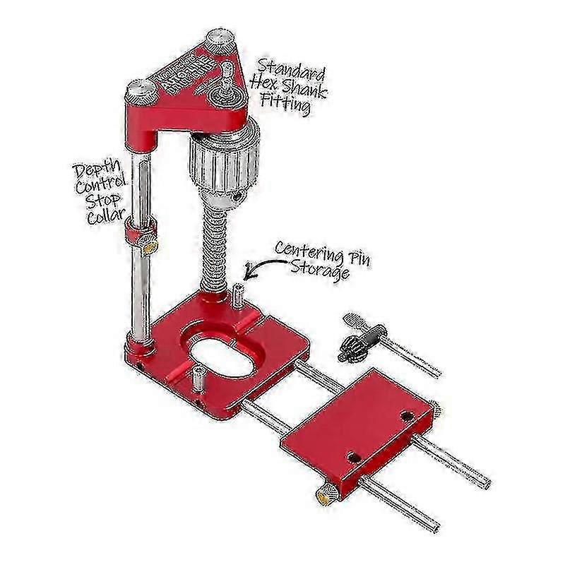 25-26 Drill Stand, Hexagonal Drive/movable Drill Stand For Cordless Screwdriver And Drill, For Surfaces And Round Workpieces