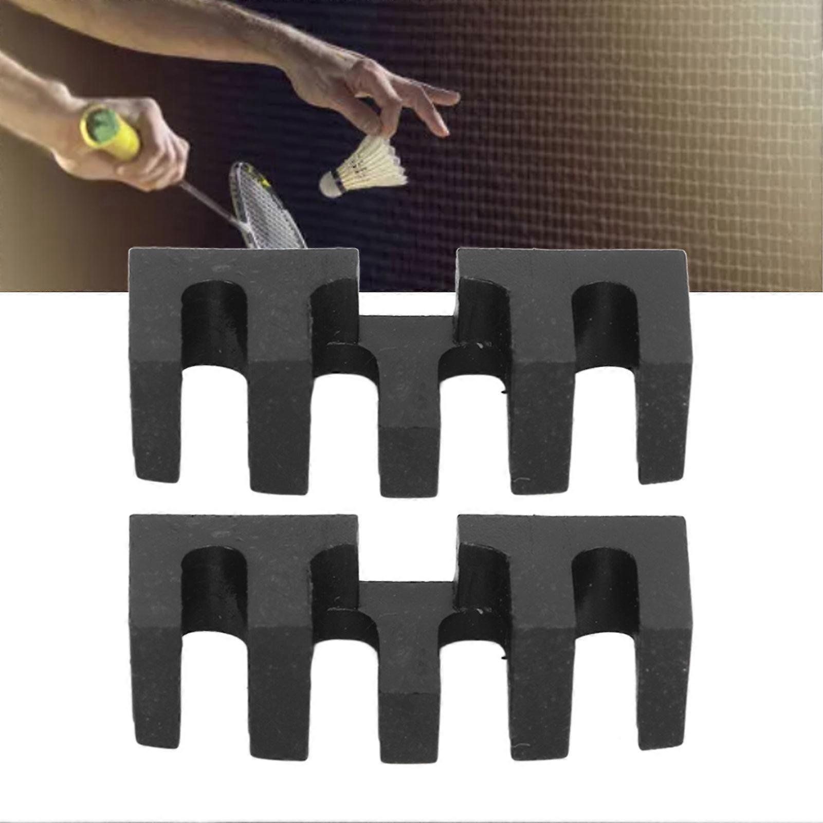 2PCS Badminton Stringing Racquet Load Spreader Embedded High Pounds Racket Load Adapter Protector Stringing Tool Black 