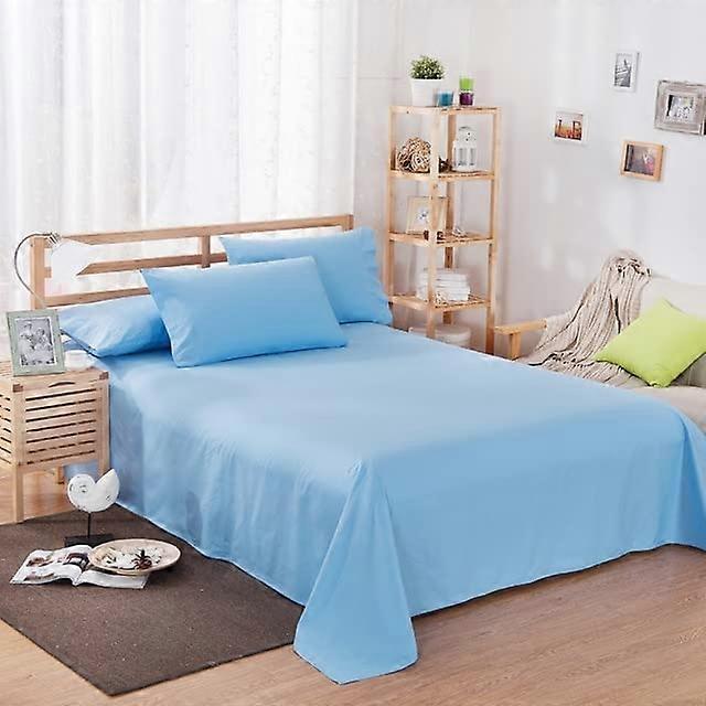 Bedding Sheet Queen Size Flat Sheet, Solid Color, Home Textile Printing, Mattress Protector Compatible
