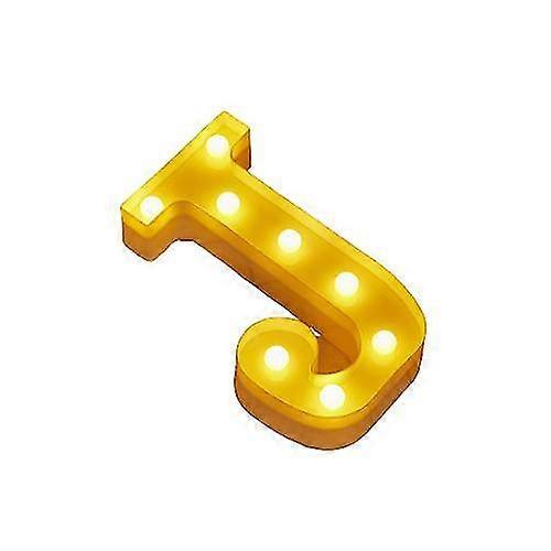 25-26 Led J Alphabet Letter Night Light