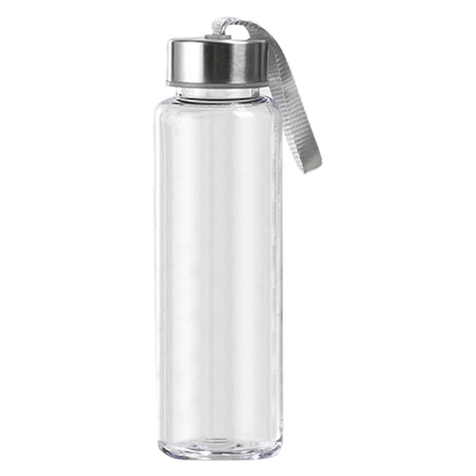 Miyuadkai Water Bottle, 300/400/500ml Refillable Plastic Juice Bottles Clear Bulk Beverage Containers with Lids for Juice, Milk, Homemade Drinks,