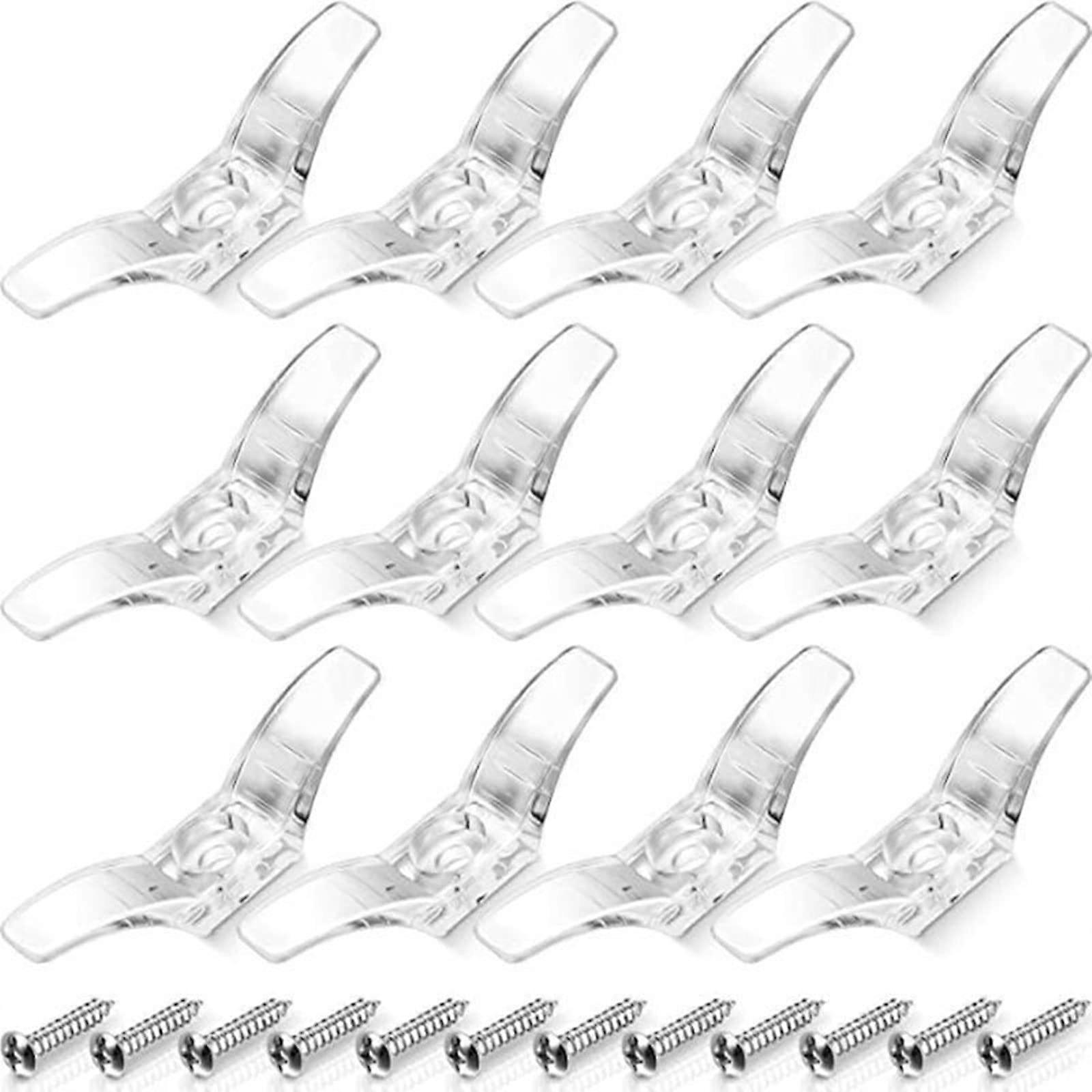 Curtain Fittings 12Piece Set Roller Hook Positioning Blind Cord Cleat Blind Hook Positioning Clips