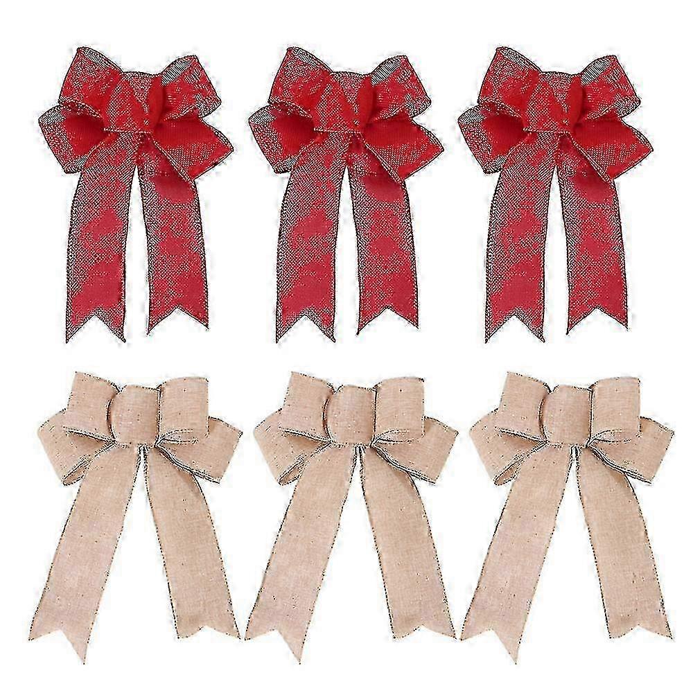 ChristmasRustic Burlap Crafts WreathFor Holiday Weeding Kitchen Decor ws
