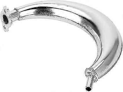 排気管、原動機付自転車エンジンガスバイク拡張チャンバークロムマフラーは80cc 66cc 49cc電動モーターバイク1pcssilver