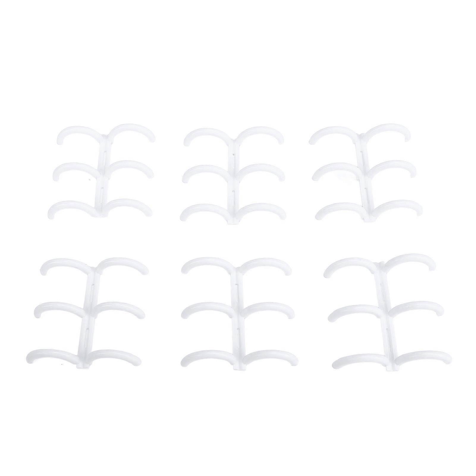 50PCS Comb Binding Spine 16mm 3 Rings A4 PP Book Binder Spine for Reports Presentations White