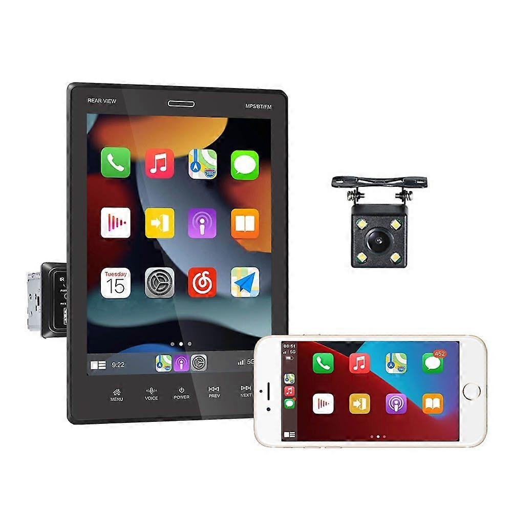 9.5 inch MP5 Carplay Player, Style: Standard+4 Light Camera Standard+4 Light Camera