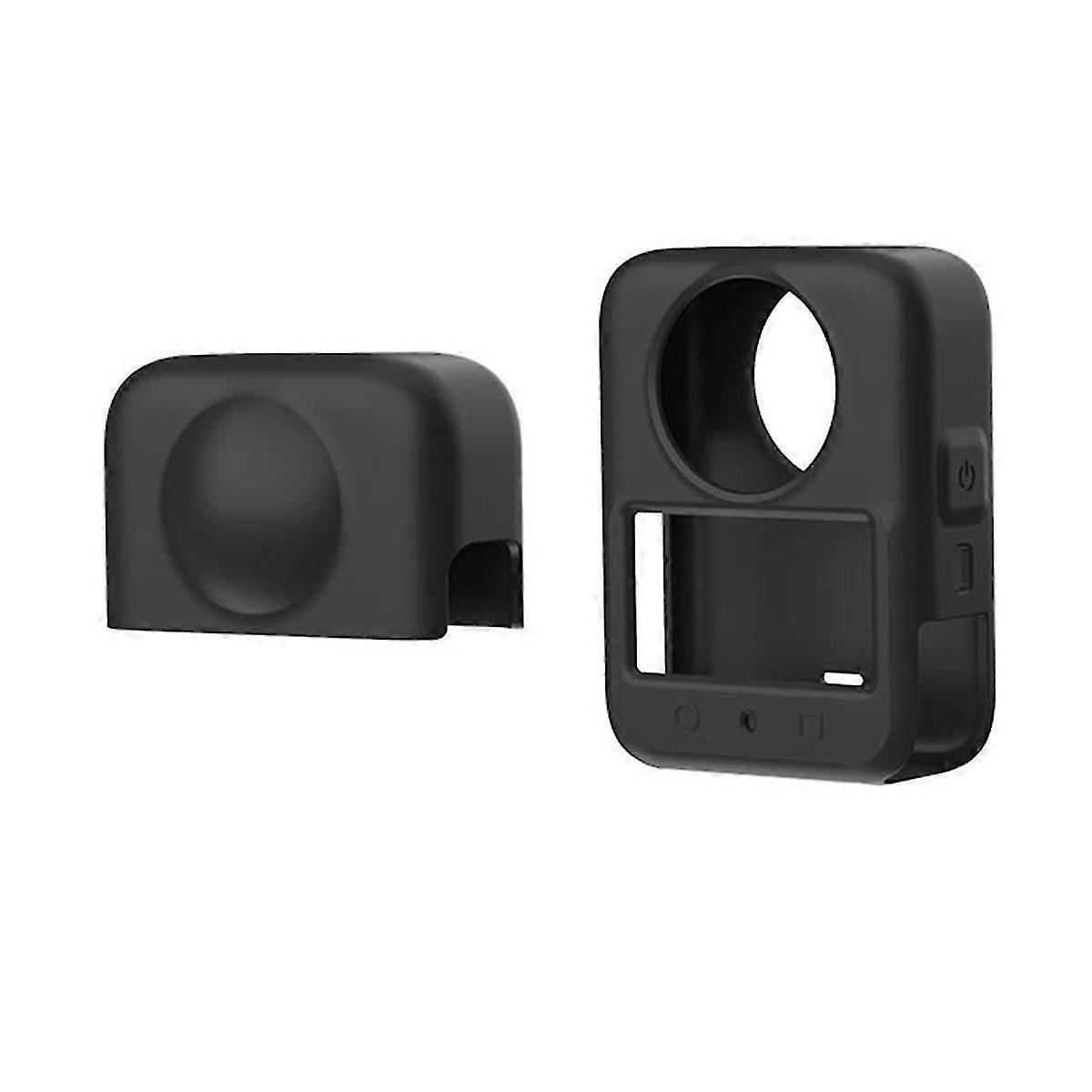 Silicone Case for 360 Protective Case with Lens Protective Case Action Camera Protect Accessories Black
