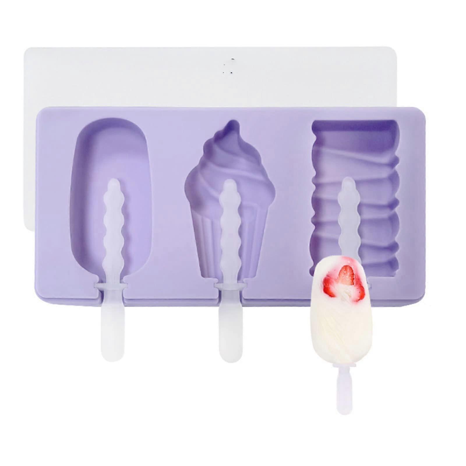 Popsicles Molds Silicone Ice Cream Molds Cakesicle Molds DIY Ice Cream Making Reusable Food Grade Ice Pop Maker