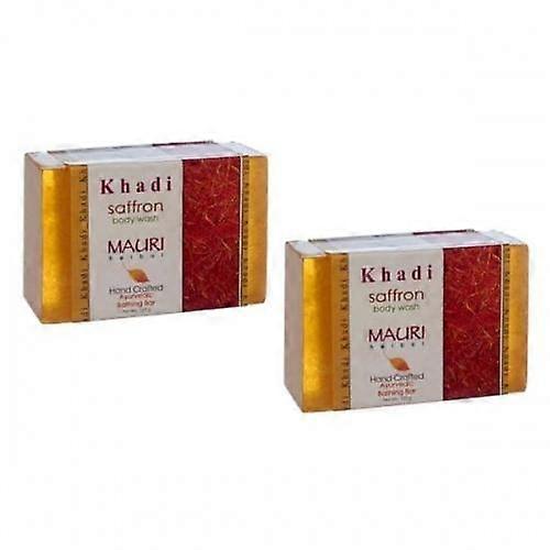 Мыло ручной работы с Шафраном (125 г), Saffron Body Wash,  Khadi Mauri