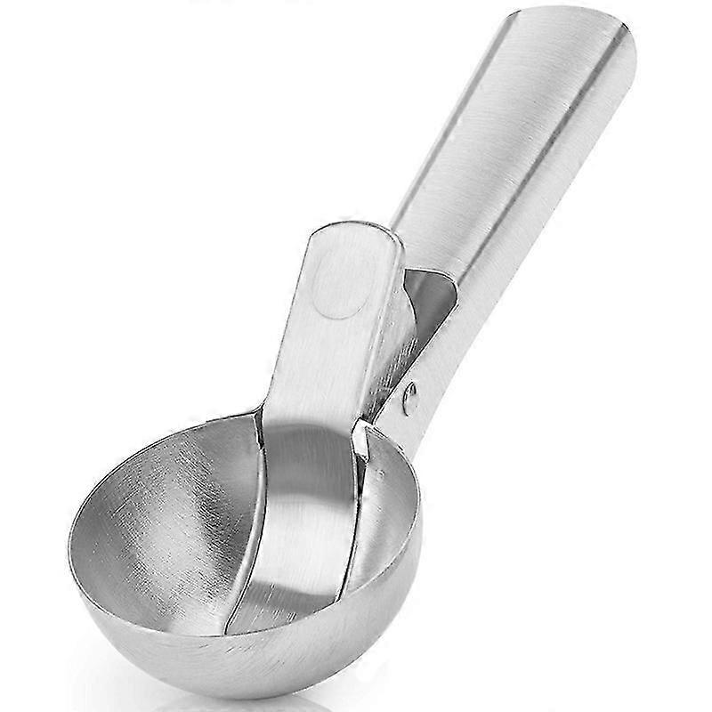 Stainless Steel Ice Cream Scoop, Easy to Trigger Release, Ice Cream Scoop with Comfortable Antifree