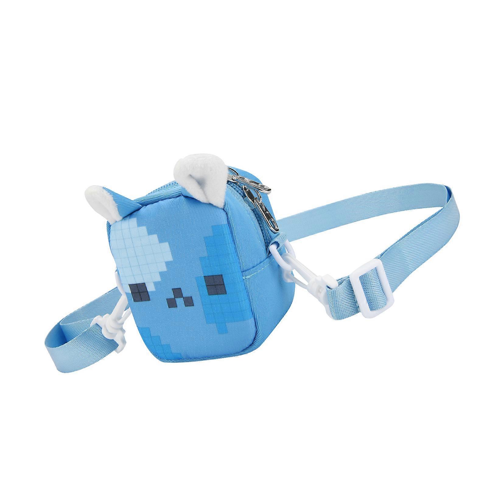 Portable Washable Fabric Electronic Pet Toy Storage Case Container For Magicals Travel And Home Organization  blue