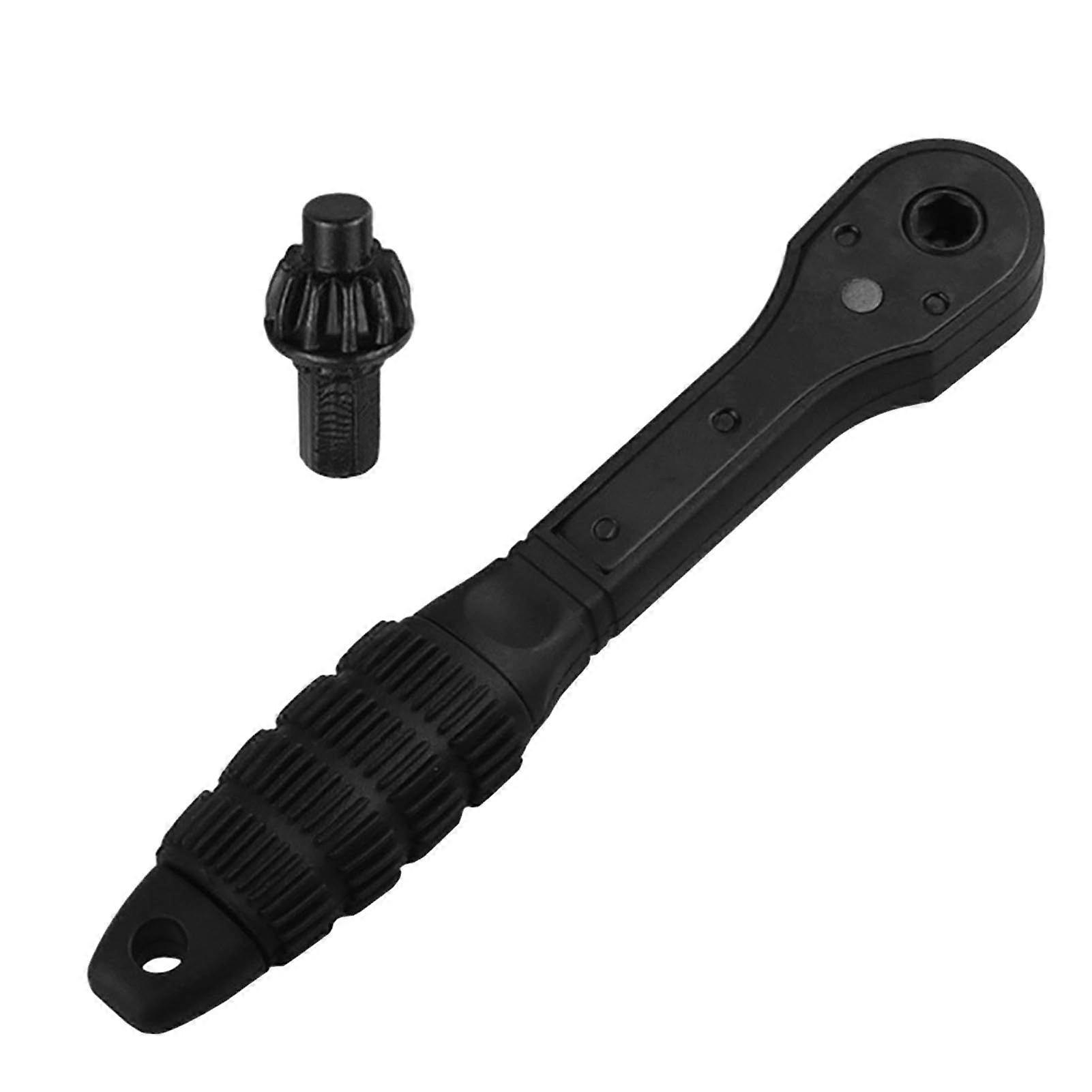 Mengxi Ratchet Drill Chuck Key Wrench Anti-Slip Handle Ergonomic Multipurpose Universal Double Head Drill Press Chuck Key Mini Ratchet Spanner