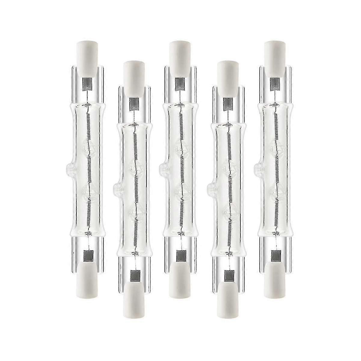 5 Pack R7s 118mm 300w 230v,r7s Halogen Linear Light Bulb, Dimmable Halogen Lamp Compatibleconstructi