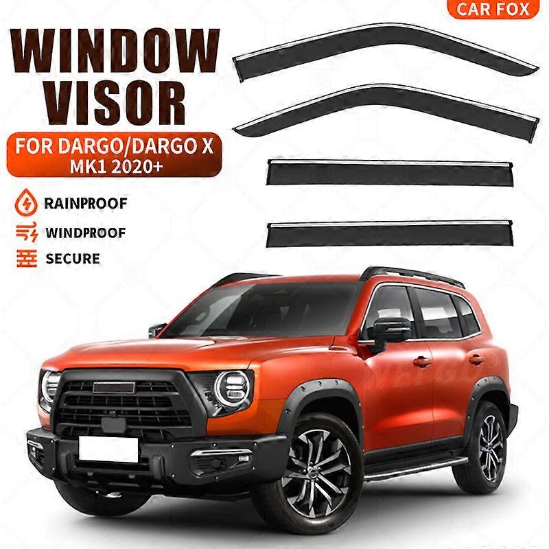 For Haval Dargo X MK1 2020-2022 Window Visor Vent Shades Ventvisor Wind Deflectors Visor Rain Guard Shades