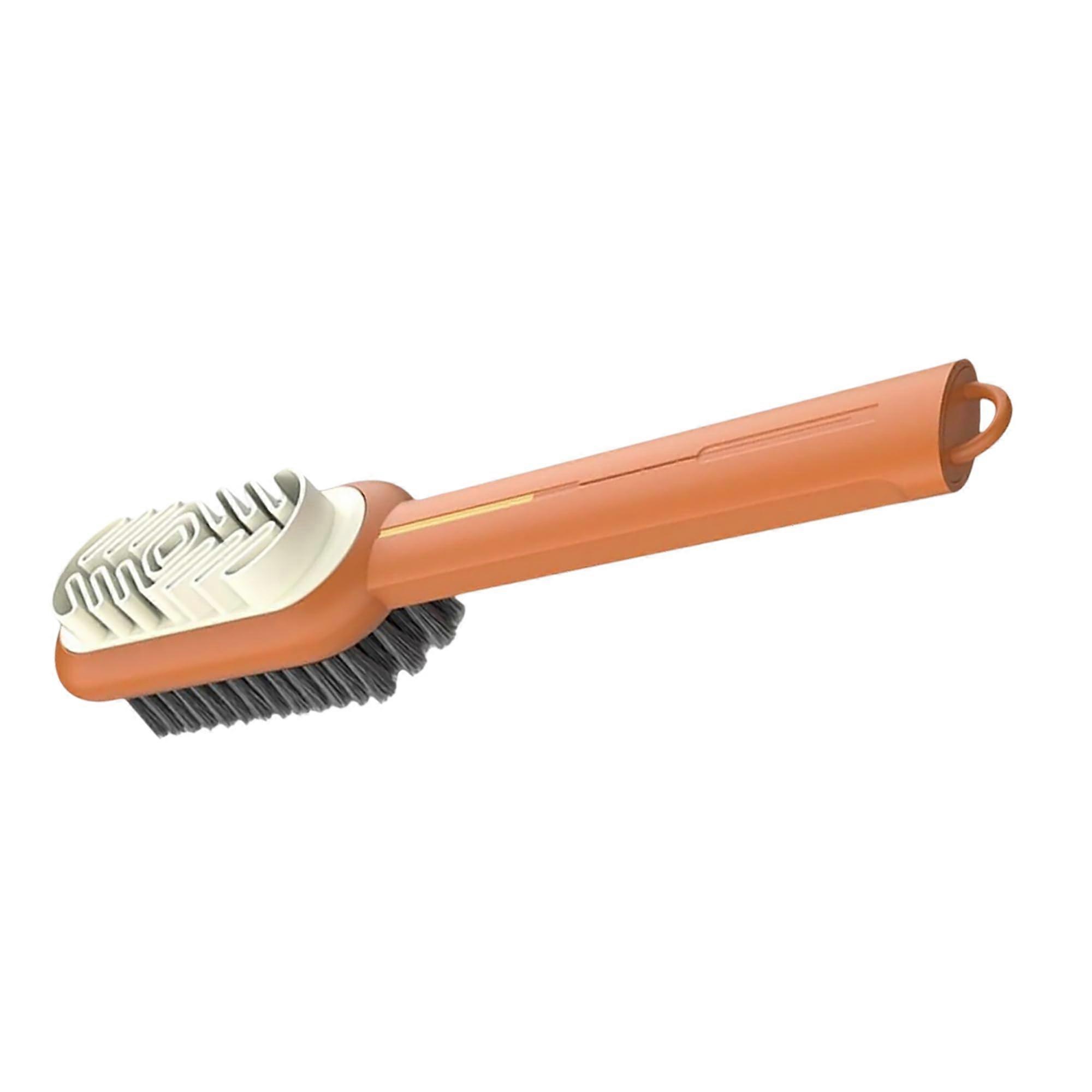 Suede Shoe Cleaning Brush with Soft Rubber and Bristles, 2 in 1 Portable Tool for Nubuck and Leather