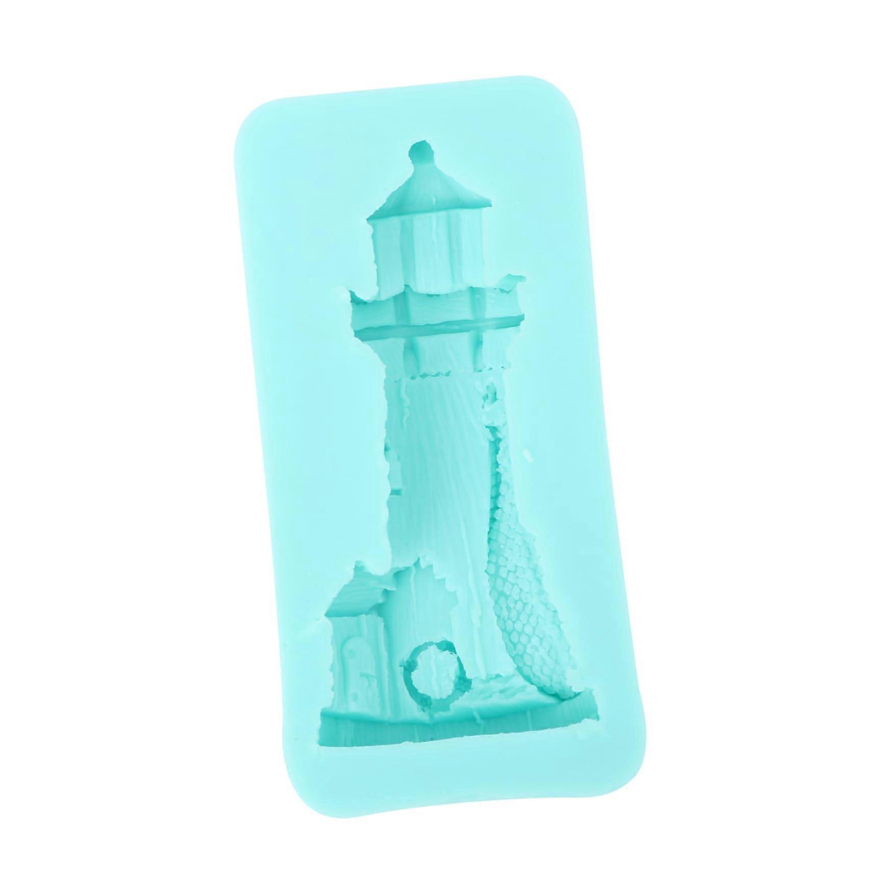 Silicone Cake Mold Lighthouse Shape for Fondant, Chocolate and Baking Decoration