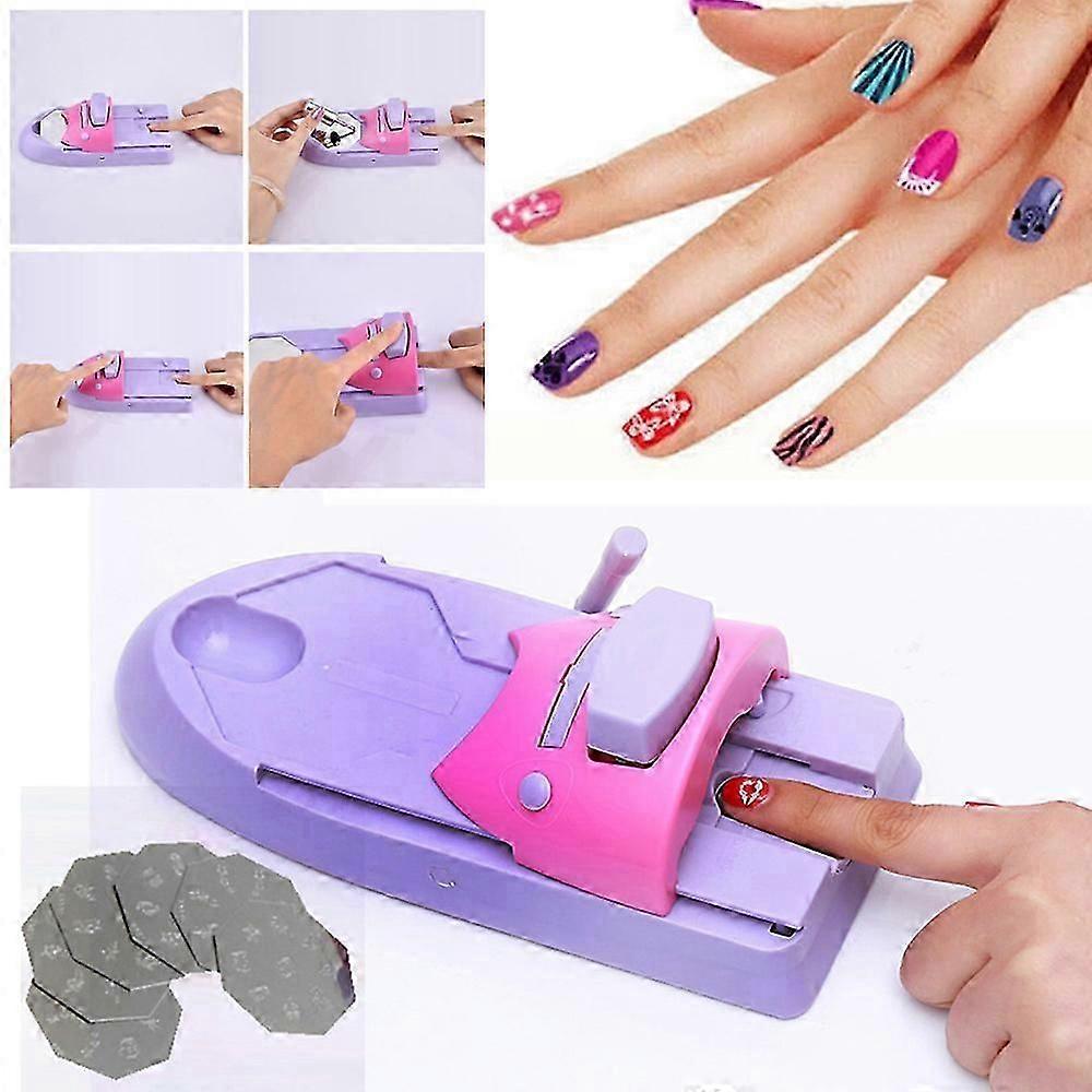 nail design tool with art stamping printer