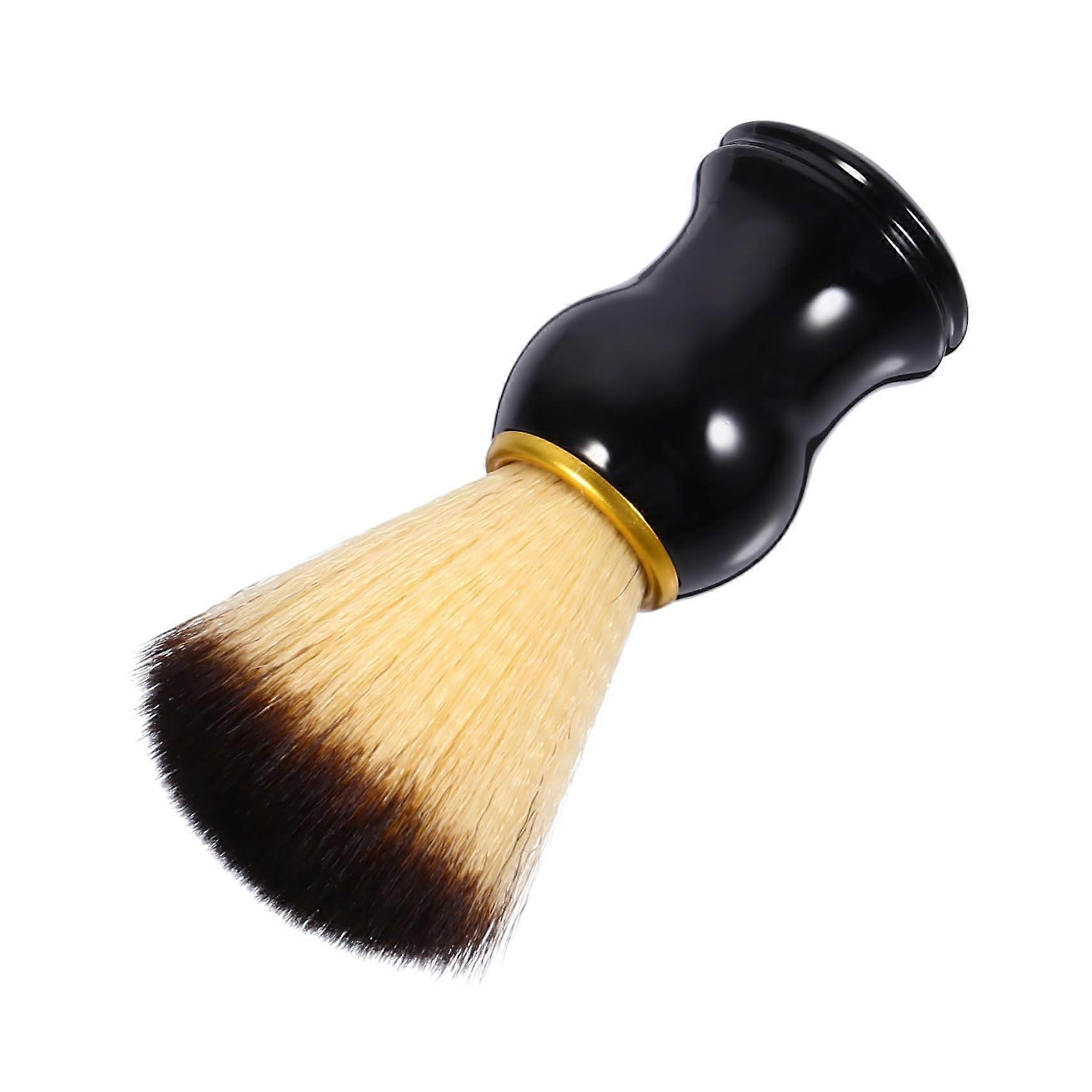 Nylon Shaving Brush with Wooden Handle for Men Beard Grooming and Rich Foam Lathering